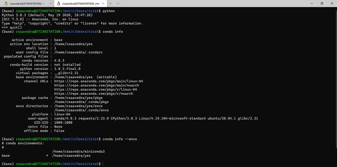 Configuring Jupyter Notebook in Windows Subsystem Linux (WSL2) by