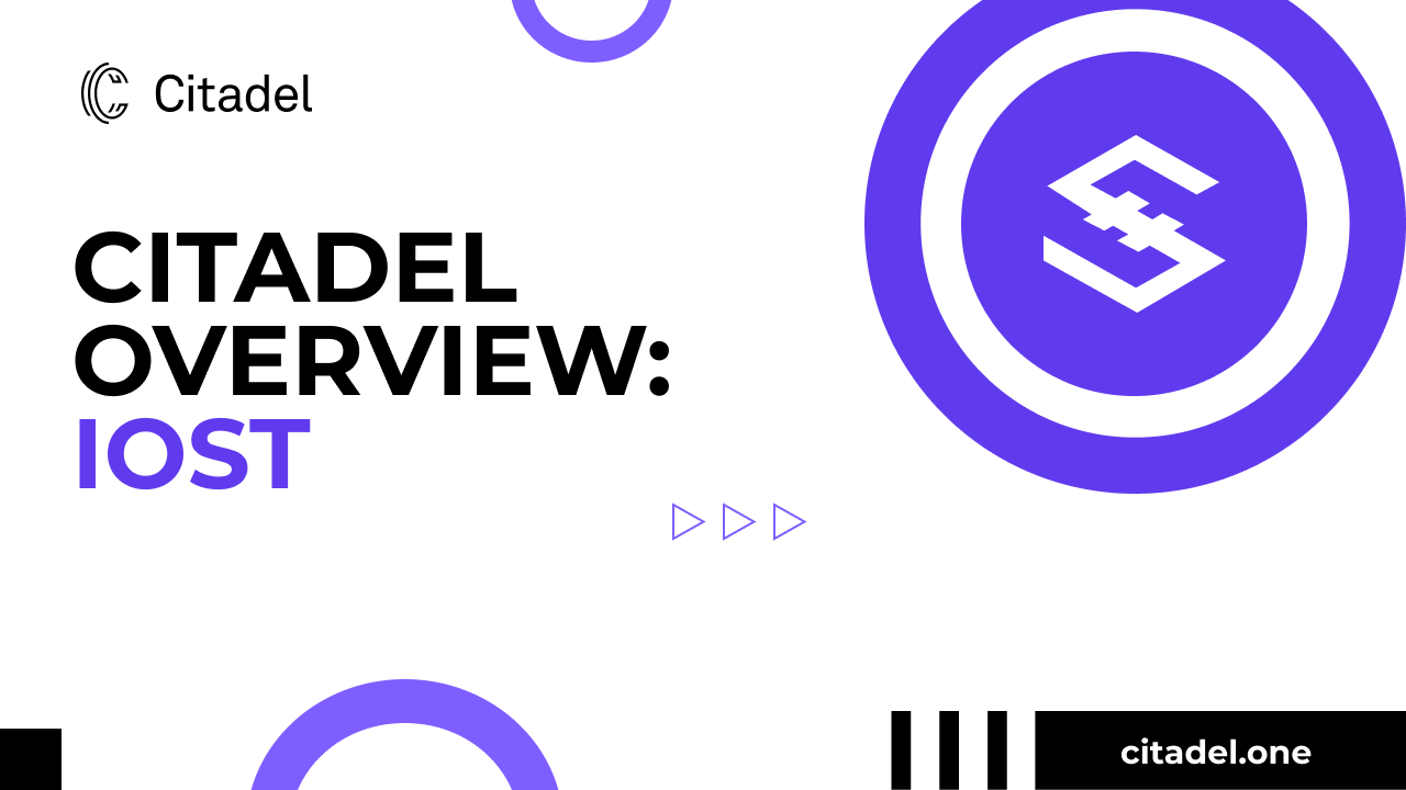 IOST Network landing page by Citadel.one
