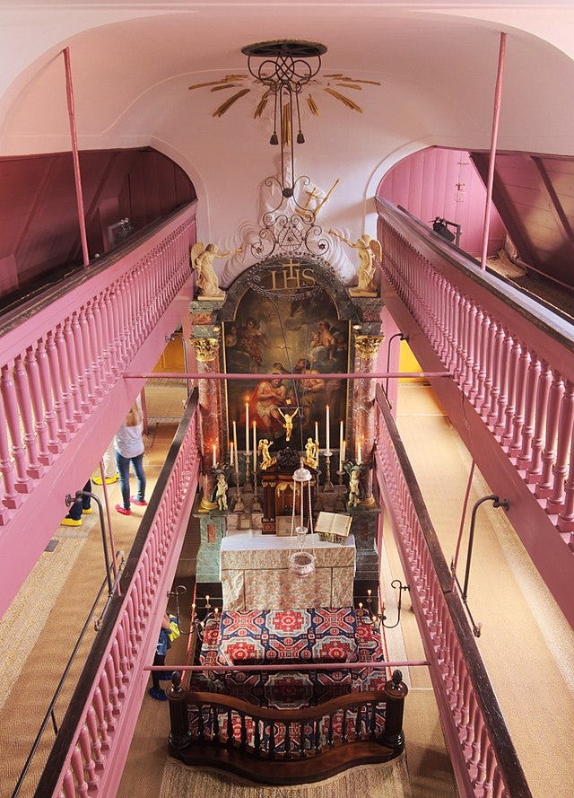 The main altar of Our Lord in the Attic