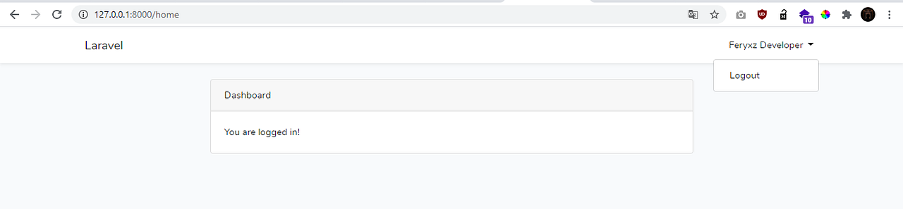Tutorial Feryxz Dev Laravel :1 — Membuat Auth Laravel | by Feryxz