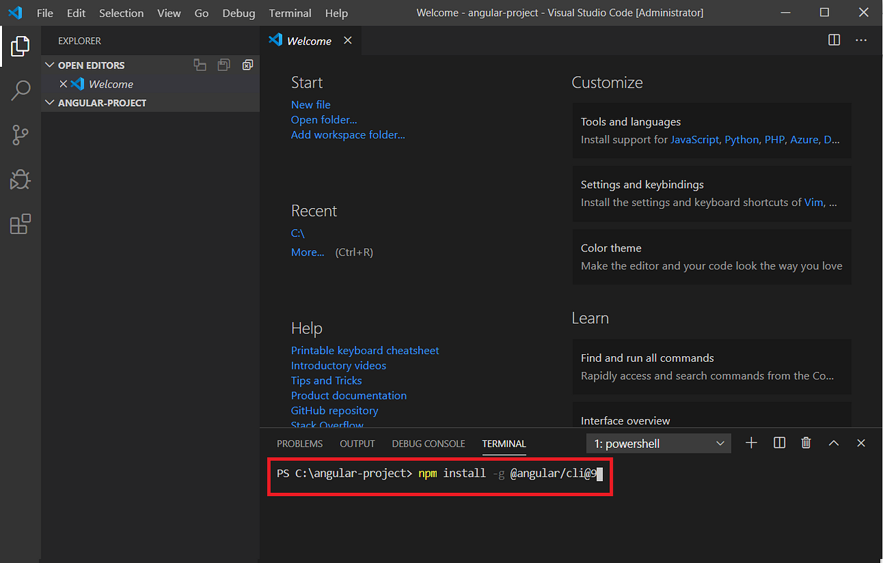 How to start a new Angular 9 Project in few easy steps | by ...