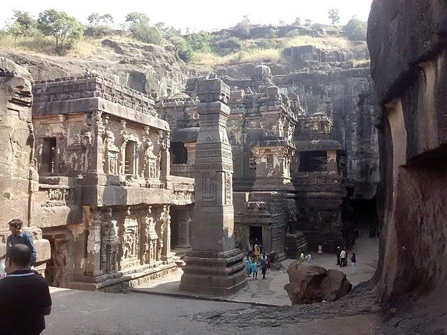 Kailasa Temple Ellora Caves; Credit : Wikimedia commons