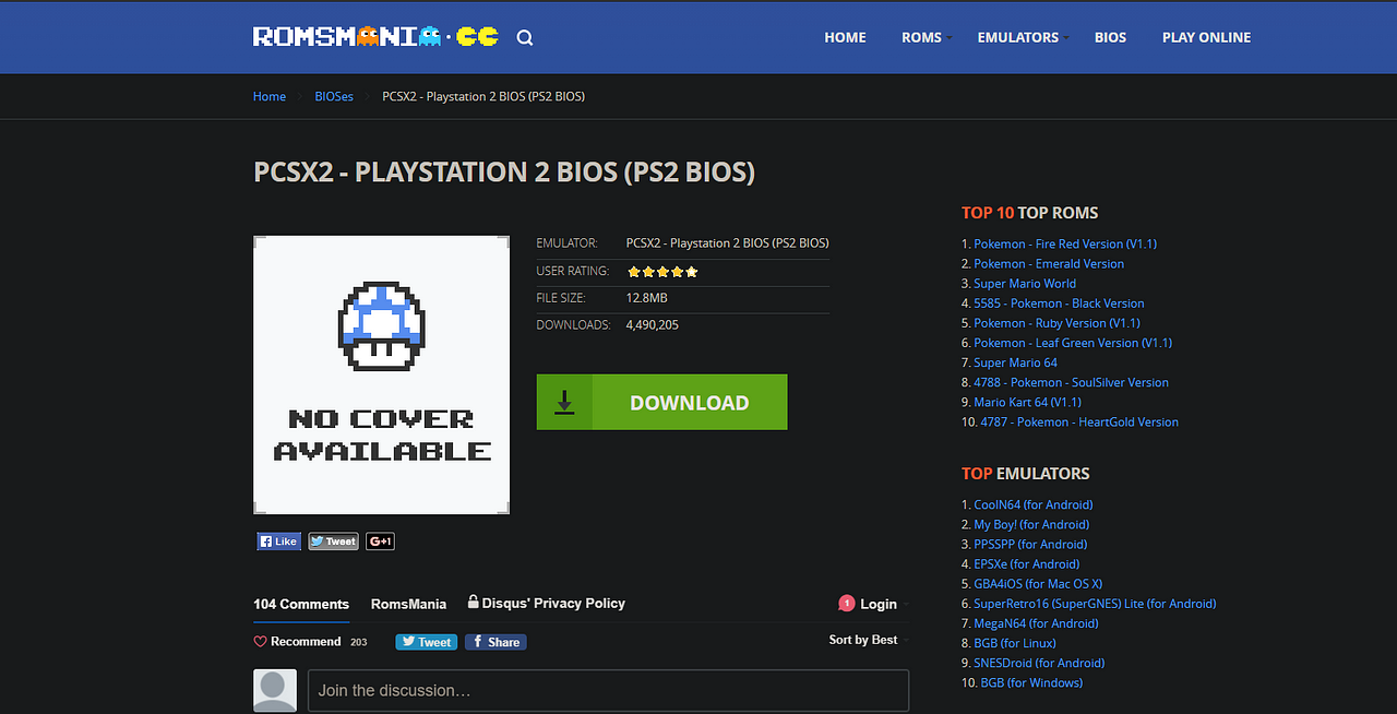 ps2 bios files all-in-one package for pcsx2
