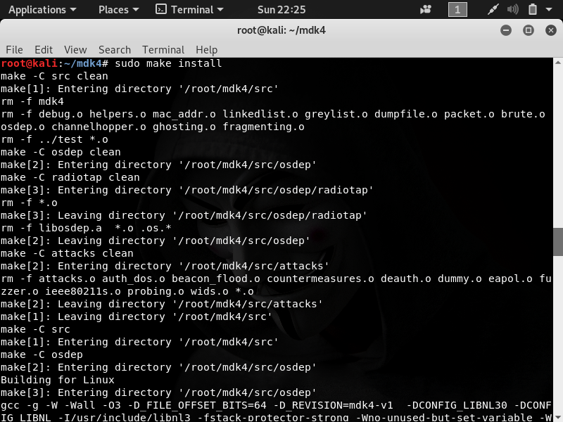 Как установить mdk4 kali linux