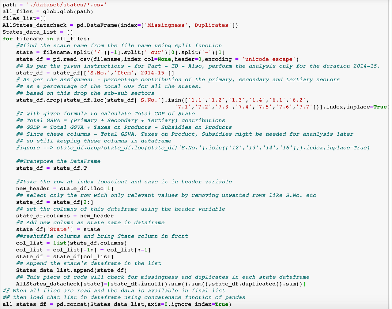 Data Analysis of State Wise GDP in India and Recommendations Using ...