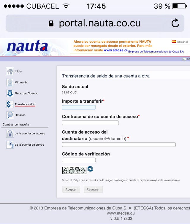 Cómo transferir saldo entre celulares y cuentas de WiFiNauta en Cuba | by  Verónica Moreno | Fonoma Blog