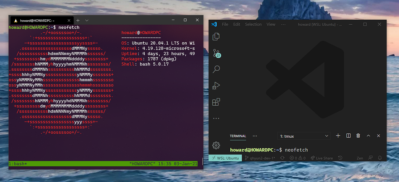 Functional External VSCode Terminal using Tmux by Howard Medium