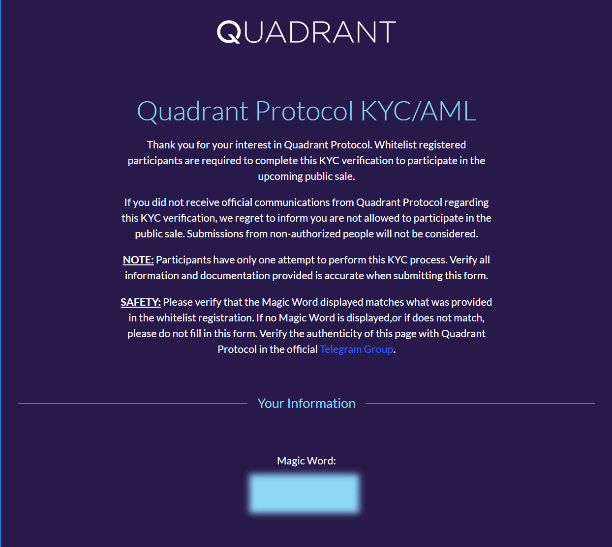 Quadrant Protocol KYC/AML Instructions | by Navas Khan ...