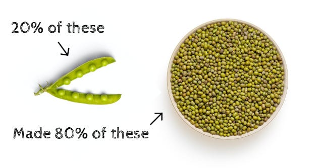 Pareto’s 80/20 rule