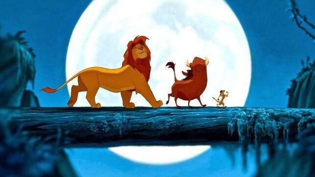 A Calm effect Lion King Children's Bedroom Wallpaper Mural