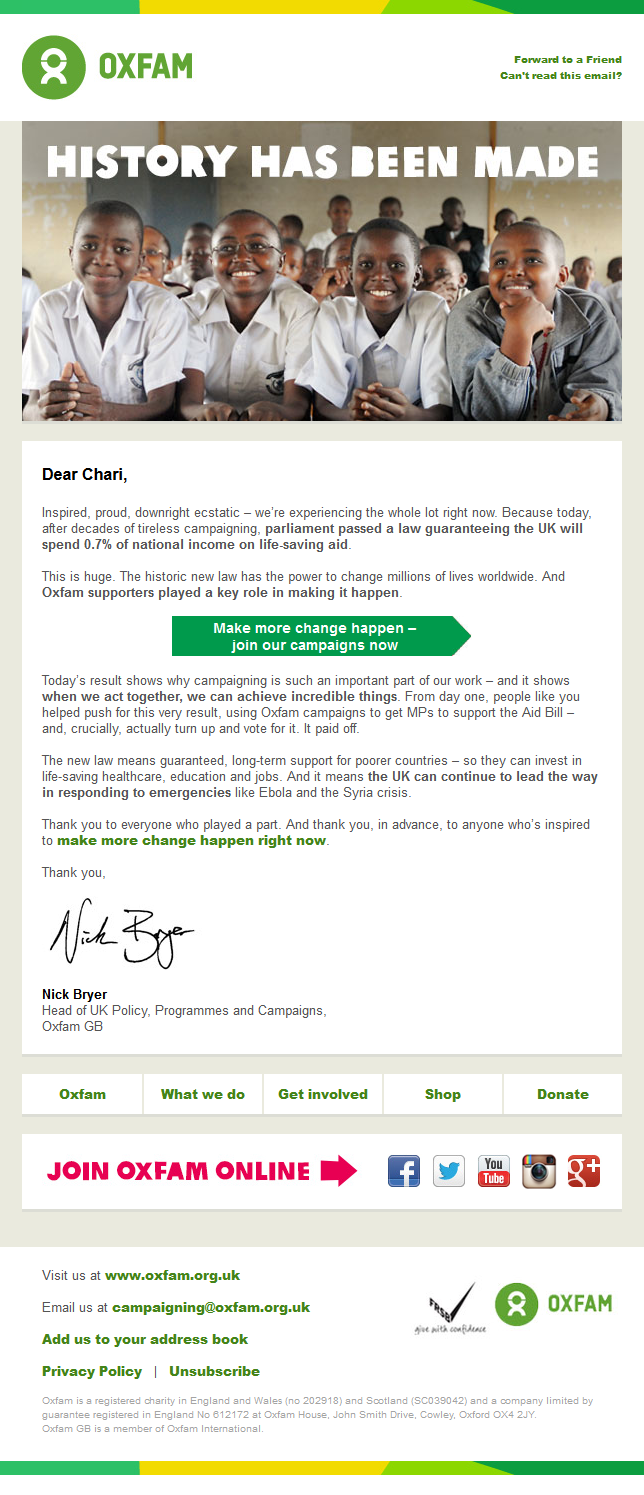 Nonprofit Newsletter Examples To Inspire You By Get A Newsletter Medium