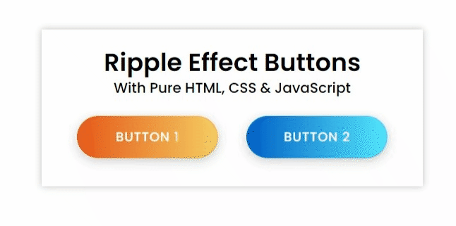 Ripple Effect (Wave Effect) Button using HTML, CSS & Javascript | by Kamran  Khan | Medium