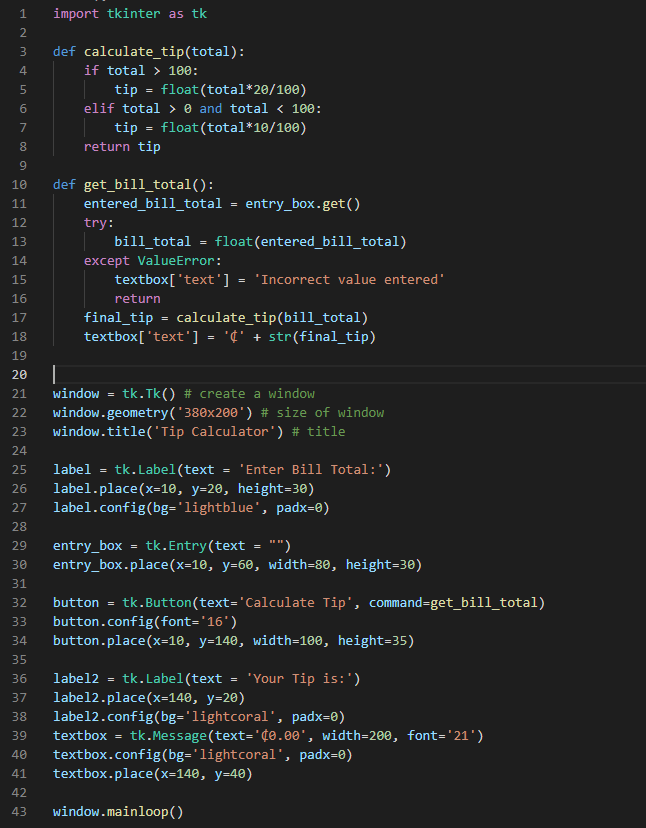 A Simple Tip Calculator Application with Tkinter (Python GUI) | by ...