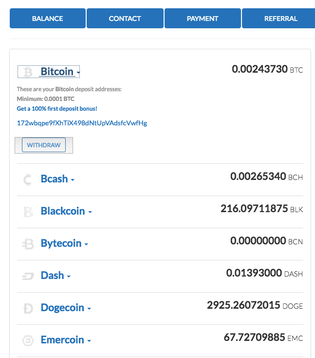 Balance fake bitcoin wallet screenshot