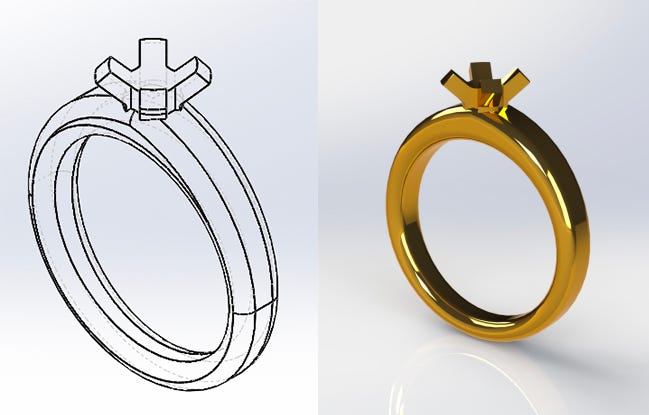 How Why I Proposed Using A 3d Printed Engagement Ring By Derek Blankenship Techmates Medium