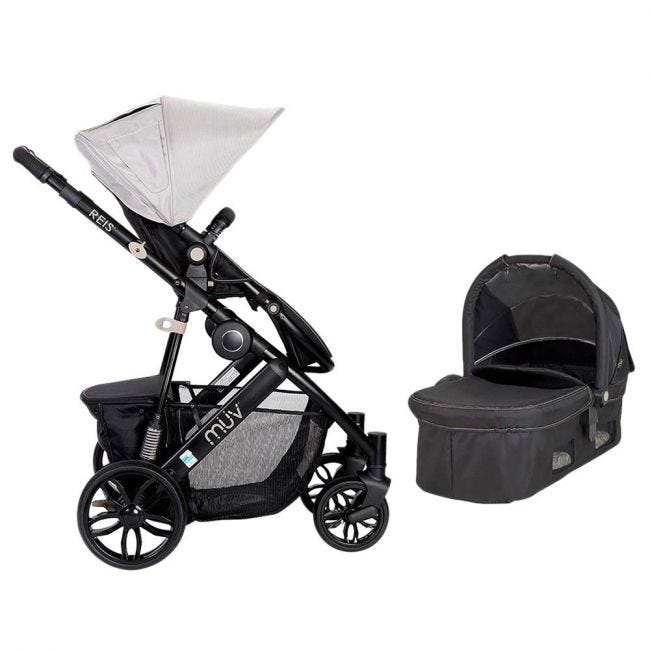 Reis Stroller — Satin Black Sandstone