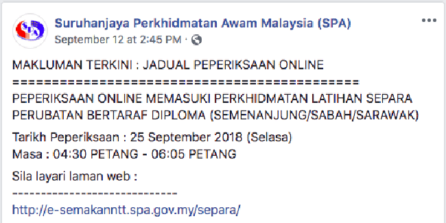 Contoh Soalan Peperiksaan Online Latihan Separa Perubatan 25 9 2018 By Ridhauddin Hariz Medium