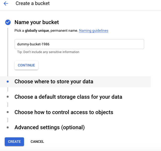 Access to specific GCS bucket using service account and key by