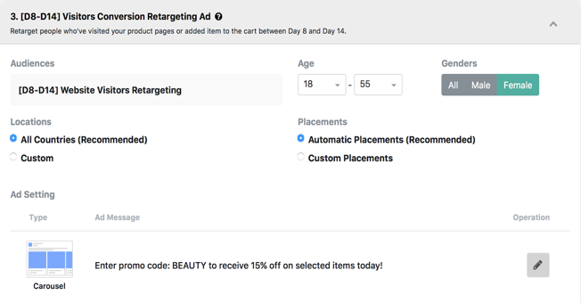 Dynamic Product Retargeting