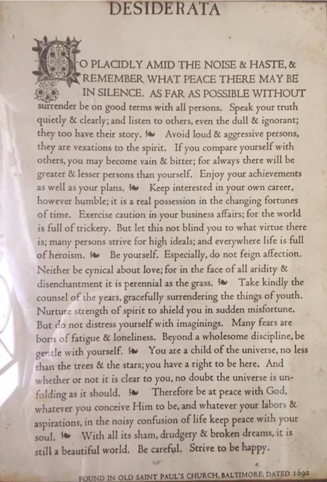 The Desiderata Of Happiness In 1927 An American Writer By The Name By Henry Dru Onyango Medium