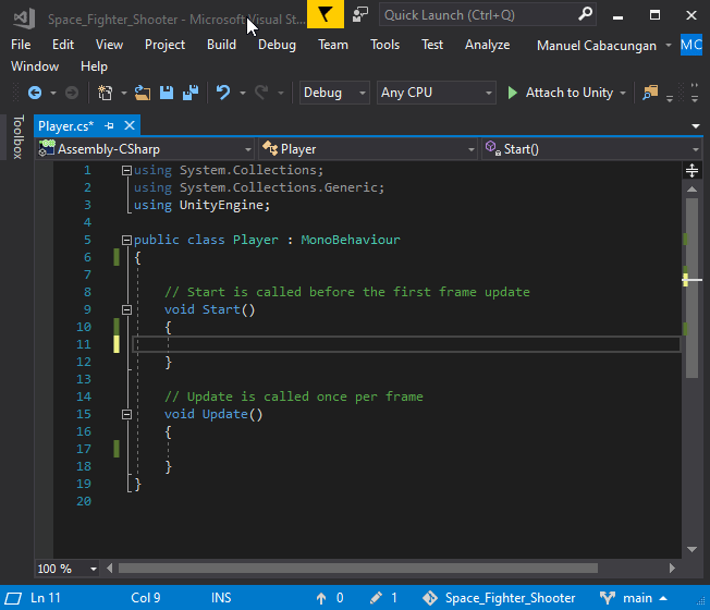 Simple Player Movement in Unity. Objective: Start by making the player ...