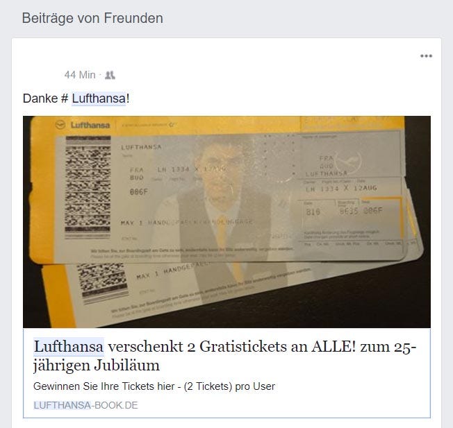 Abzocke Im Netz Vom Rossmann Gutschein Bis Zum Lufthansa Gewinn By Peter Dettmer Medium