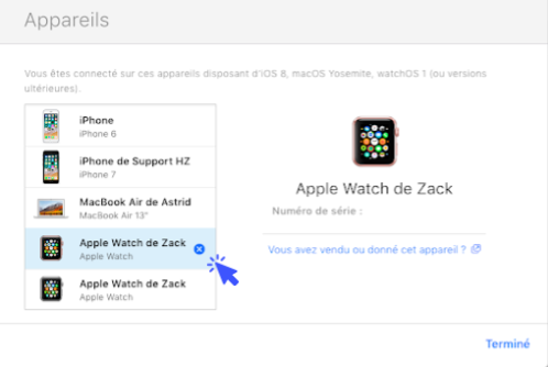 Supprimer apple watch de son compte Clearance