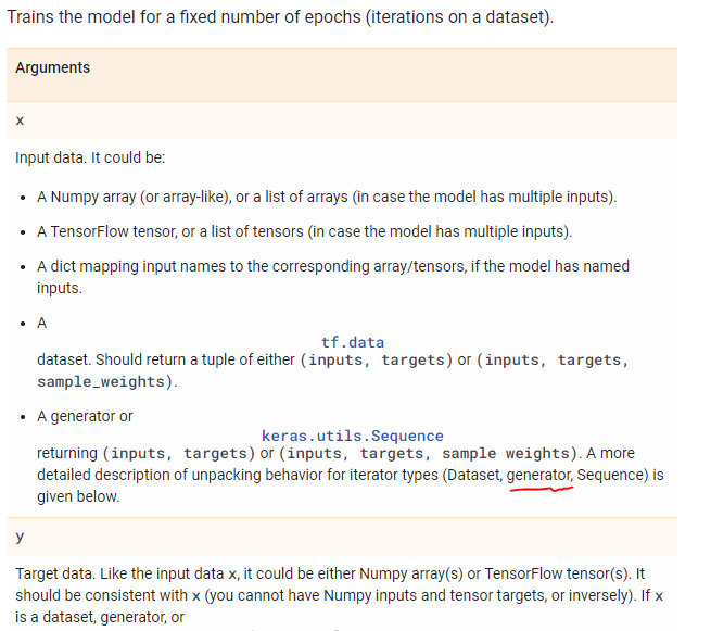 How to use model.fit() which supports generators (because fit_generator