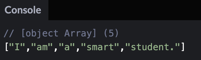 How to create a function that will return an array with words inside a ...