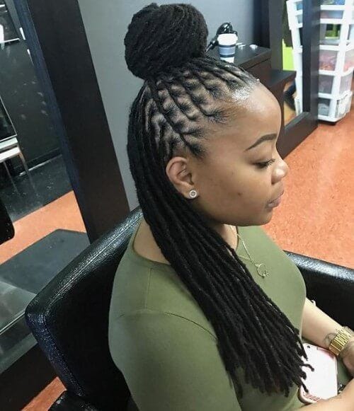 Amazing Simple Short Dreadlocks Styles For Ladies By Black Kitty Family Medium