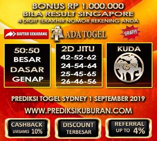Prediksi Angka Jitu Togel Sidney Senin 2 September 2019 By Prediksi Kuburan Medium