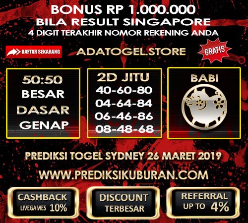 Prediksi Angka Jitu Bocoran Singapura Hari Ini 27 Maret 2019 By Prediksi Kuburan Medium