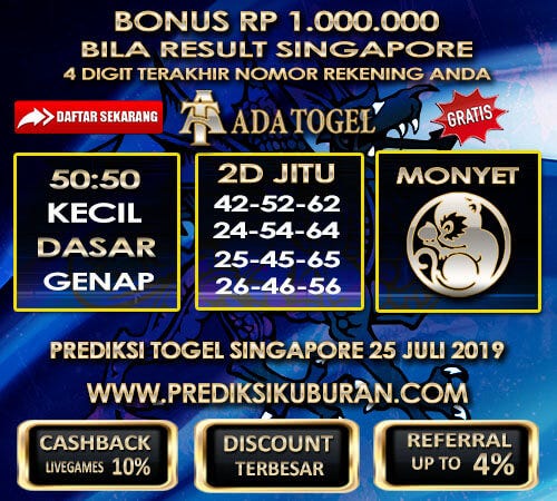 Prediksi Angka Jitu Togel Singapura Sabtu 27 Juli 2019 By Prediksi Kuburan Medium