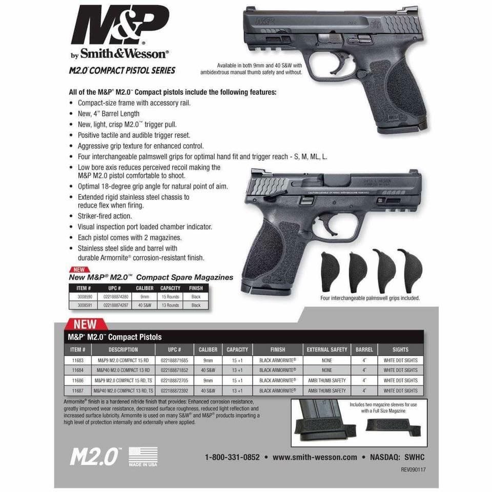 Confirmed Smith And Wesson M P M2 0 Compact By Dilley Esq Medium