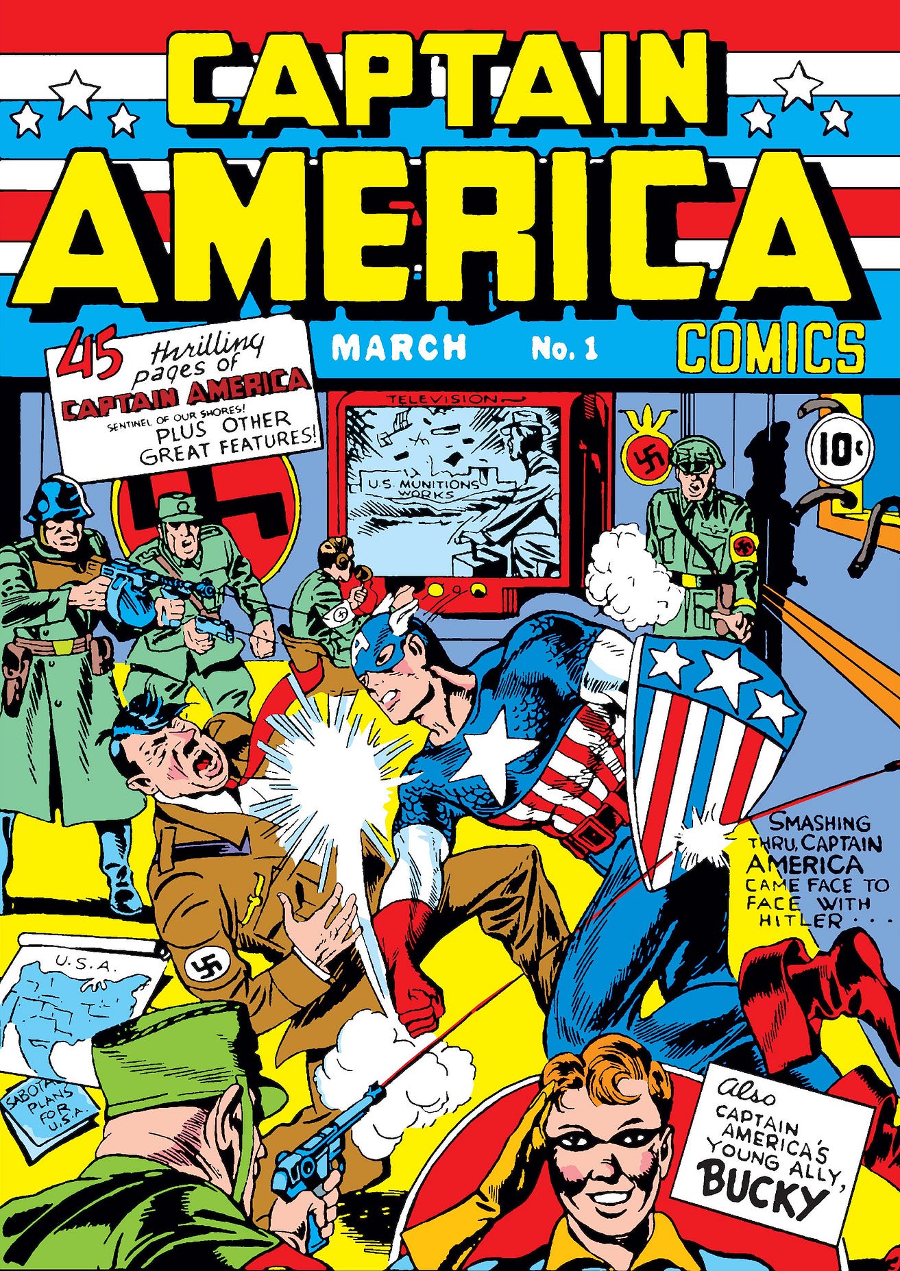 Resultado de imagem para timely comics captain america #1