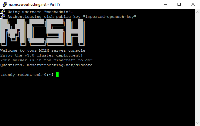 MCSH — How To SSH. If you want console access to your… | by quantomworks |  Medium