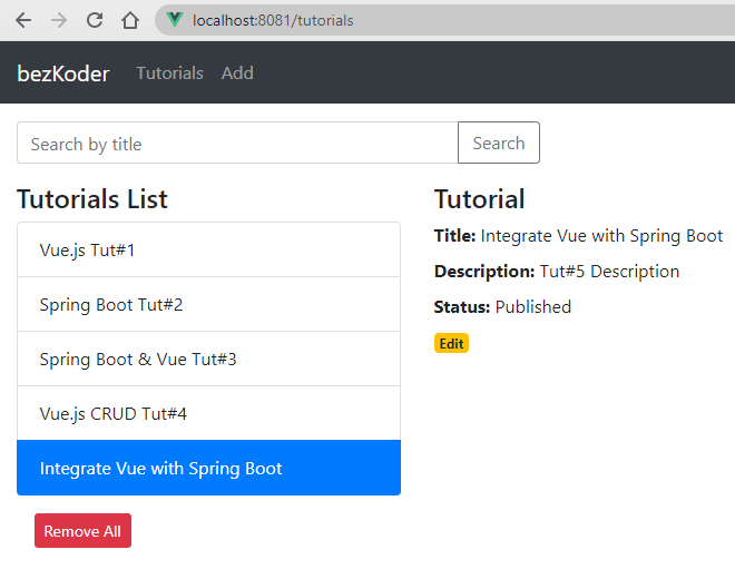 vue js spring boot