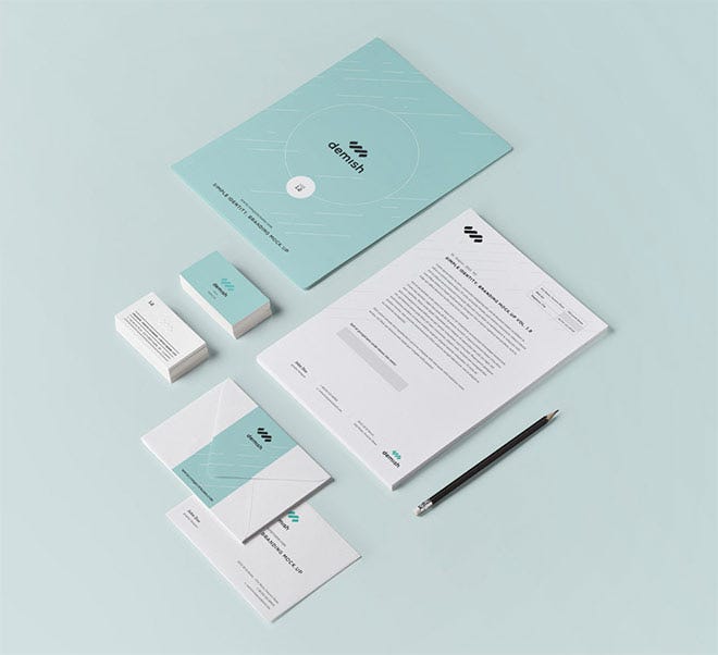 Download High Quality Free Stationery Mockup Templates By Xingyu Zhong Re Write Medium PSD Mockup Templates