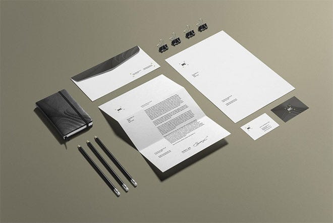 Download High Quality Free Stationery Mockup Templates By Xingyu Zhong Re Write Medium PSD Mockup Templates