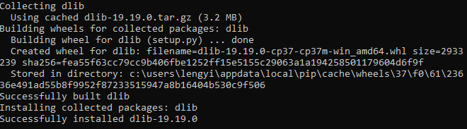 how to install dlib ติดตั้ง dlib windows 10