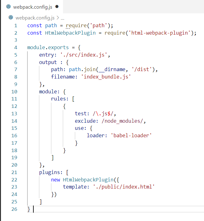 React from scratch What your webpack might require with .jsx