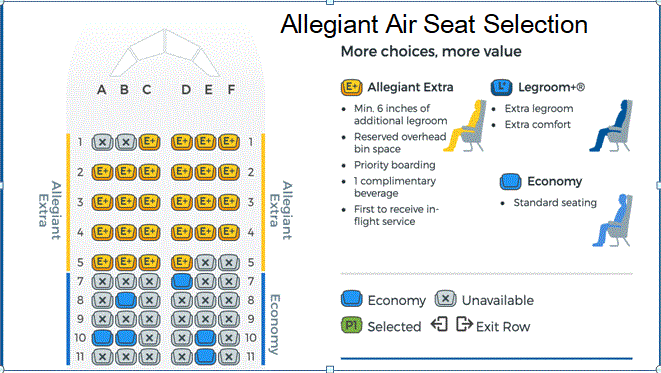 Allegiant Plane Seating Chart