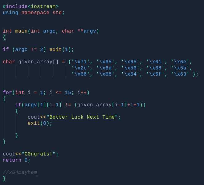 Code reversed from Assembly Graph