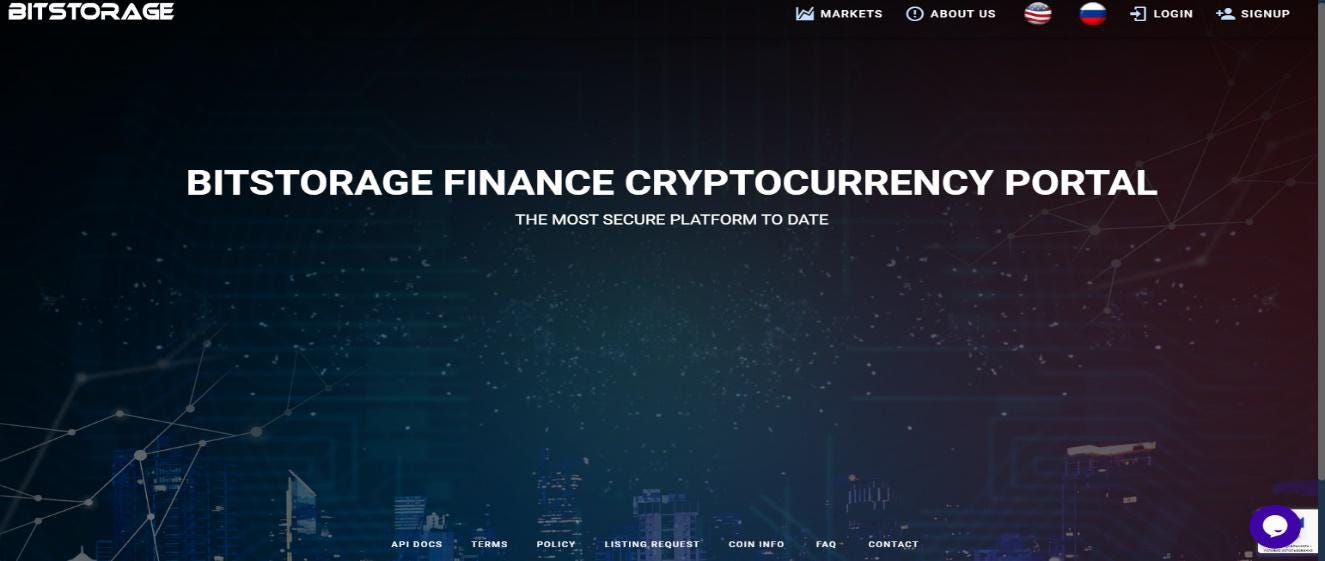 BITStorage Finance инновационный криптовалютный портал