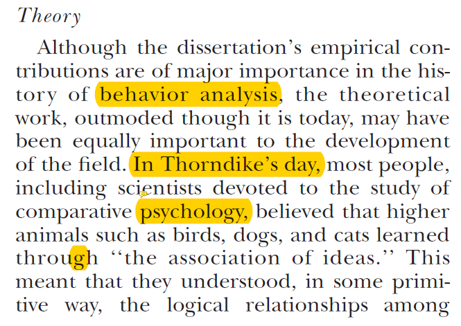 thorndike experiment