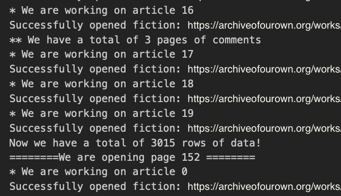 Mining Fanfics On Ao3 Part 1 Data Collection By Sophia Z Nerd For Tech Medium