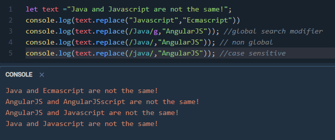 25 Javascript Replace From Index