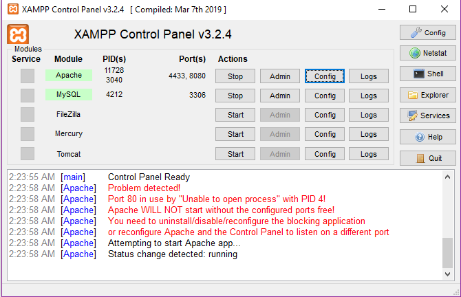 HOW TO FIX “APACHE SHUTDOWN UNEXPECTEDLY ERROR” | by Lois Onyinyemme Bassey  | Medium