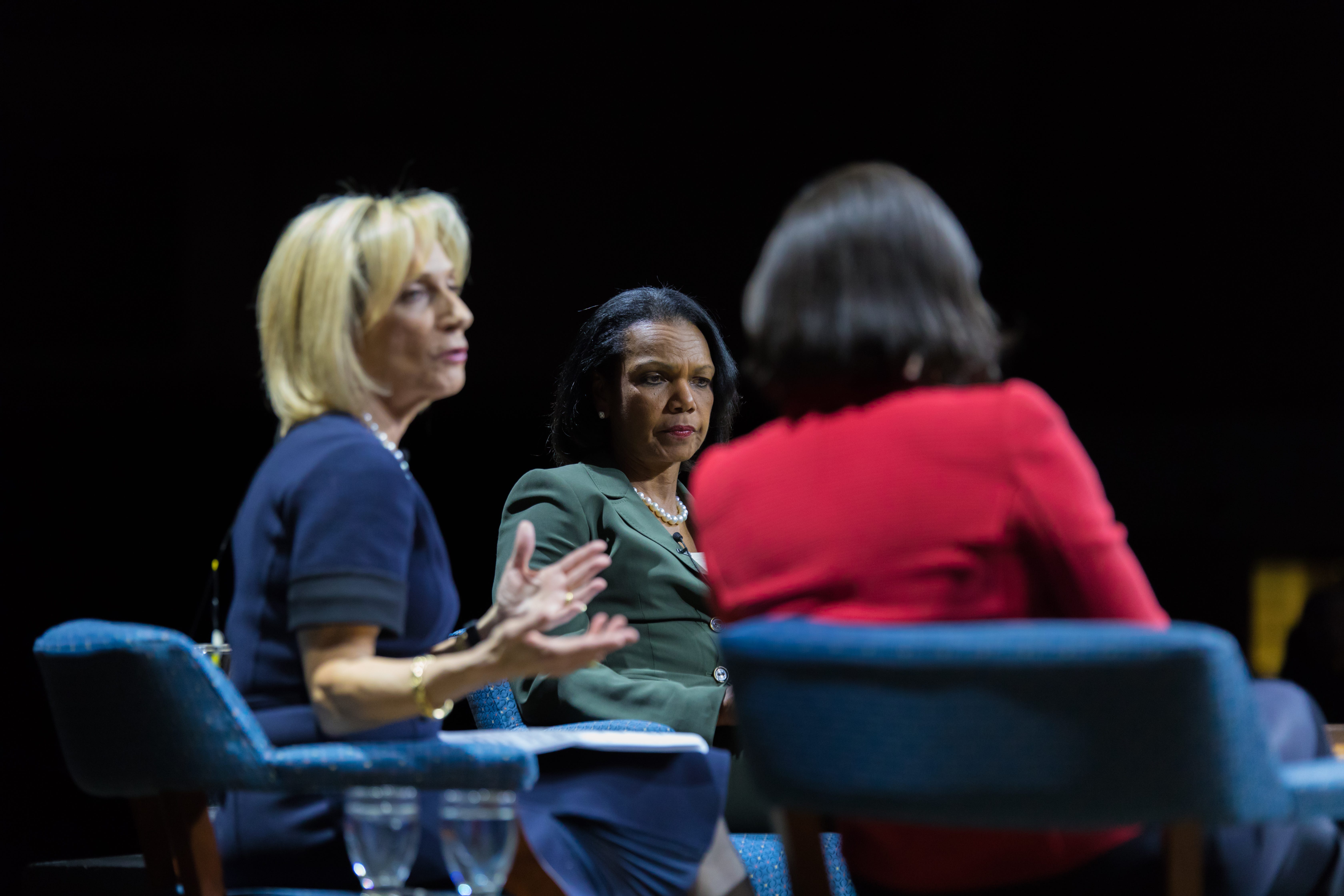 Susan Rice and Condoleezza Rice debate foreign affairs in second