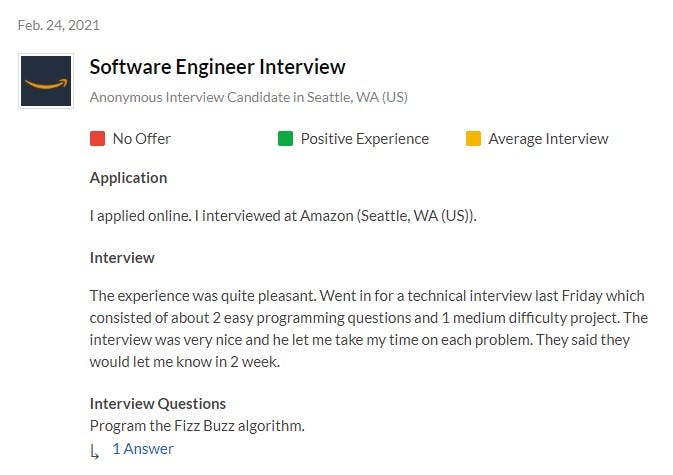 5 Most Commonly Asked Questions During The Amazon Software Engineer Interview By Chris Zaire Better Programming